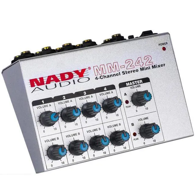 Alt view image 17 of 20 - Nady MM-242 4-Channel Mini Mixer
