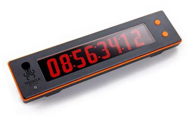 Alt view image 6 of 6 - Tentacle Sync Bluetooth TIMEBAR Timecode Clapper Slate with Clapper Sticks