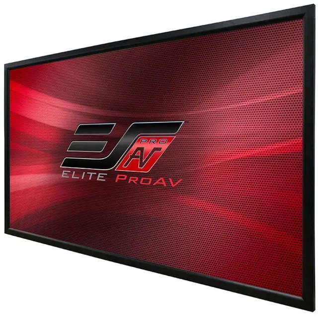 Main image of Elite Screens Pro Frame Series CineWhite 144" 16:10 4K Ultra HD Wall Mount Fixed Frame Projector Screen, Black