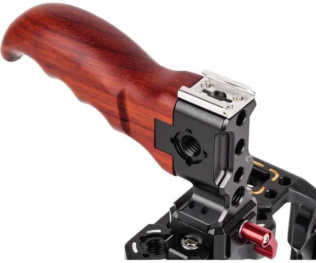 Alt view image 6 of 7 - Came-TV Rig For Blackmagic Pocket Cinema Camera 4K/6K With Wooden Handles