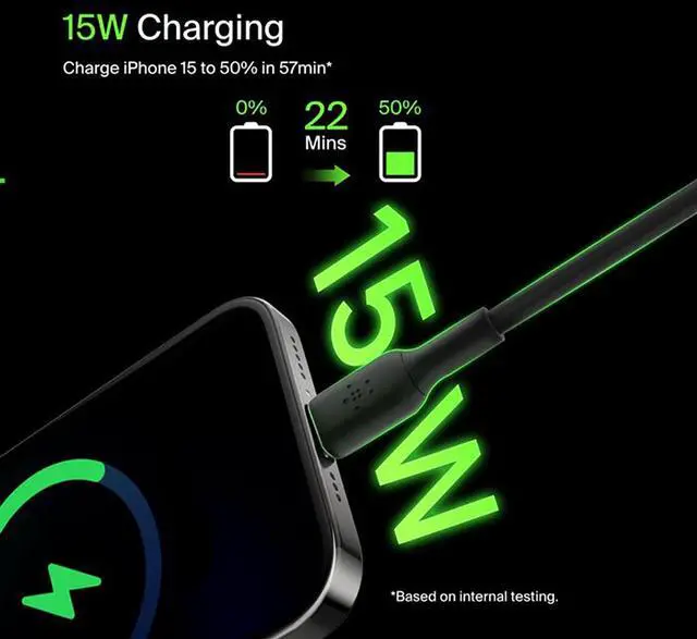 Alt view image 16 of 20 - Belkin CAB001bt2MBK 6.56 ft. Black Boost Charge USB-C to USB Cable, USB Type-C Cable for Note10, S10, Pixel 4, iPad Pro, Nintendo Switch and more