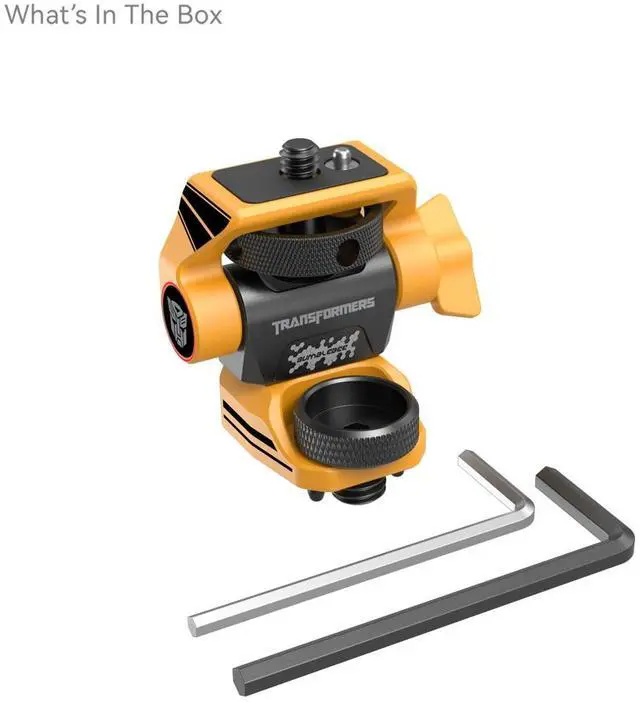 Alt view image 3 of 7 - SmallRig BumbleBee Edition Swivel and Tilt Adjustable Monitor Support with ARRI-Style Screw