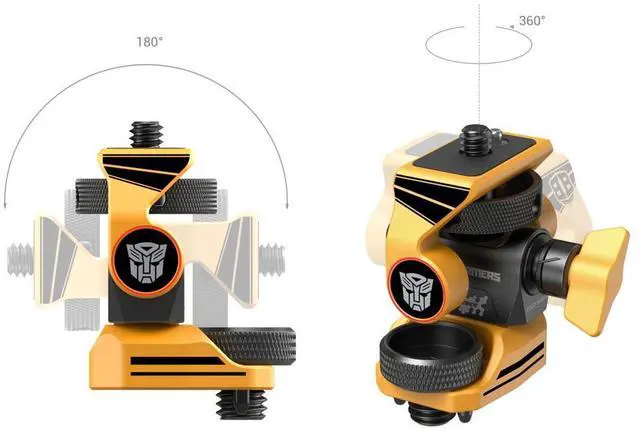 Alt view image 5 of 7 - SmallRig BumbleBee Edition Swivel and Tilt Adjustable Monitor Support with ARRI-Style Screw