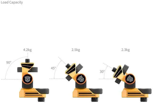 Alt view image 6 of 7 - SmallRig BumbleBee Edition Swivel and Tilt Adjustable Monitor Support with ARRI-Style Screw
