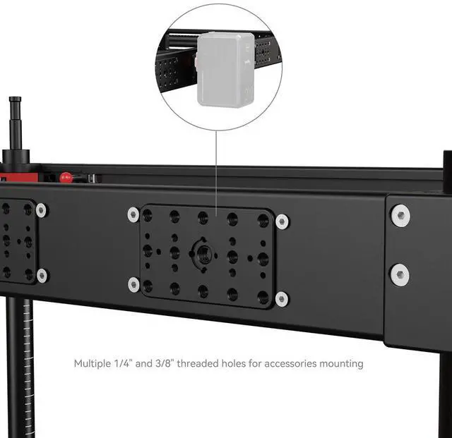 Alt view image 4 of 7 - SmallRig 36" Lightweight Video Production Camera Cart
