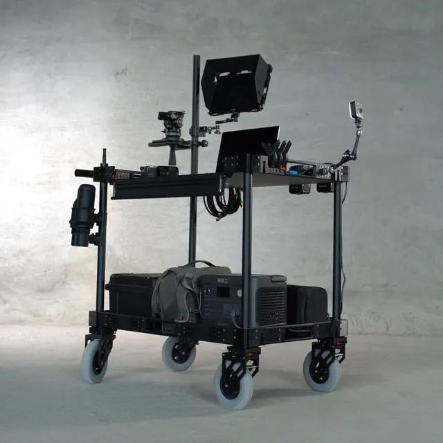 Alt view image 7 of 7 - SmallRig 36" Lightweight Video Production Camera Cart