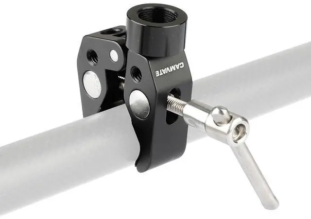 Alt view image 5 of 5 - CAMVATE Multi-Purpose Super Crab Clamp with T-Handle and 1/4" Male to 5/8" Female Thumbscrew Adapter