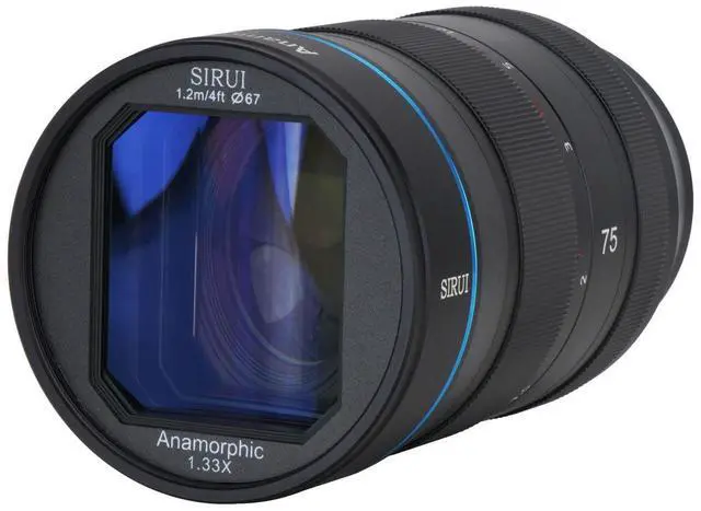 Alt view image 2 of 7 - Sirui 75mm f/1.8 1.33x Anamorphic Lens for Micro Four Thirds