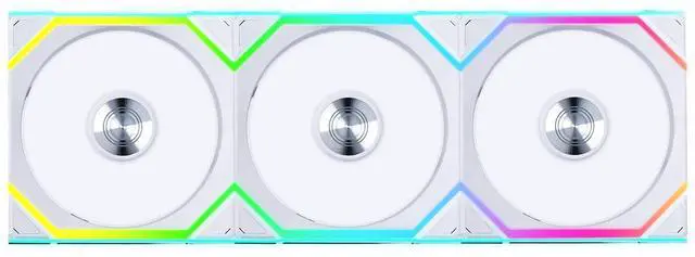 Alt view image 8 of 14 - Lian Li UNI Fan SL Wireless (Reverse Blade) 120mm ARGB Fan - Triple Pack - 2.4 GHz Wireless Signal for RGB & Fan Control - Daisy-Chain Design - Controller Included and Required - White (12RSL1W3W)