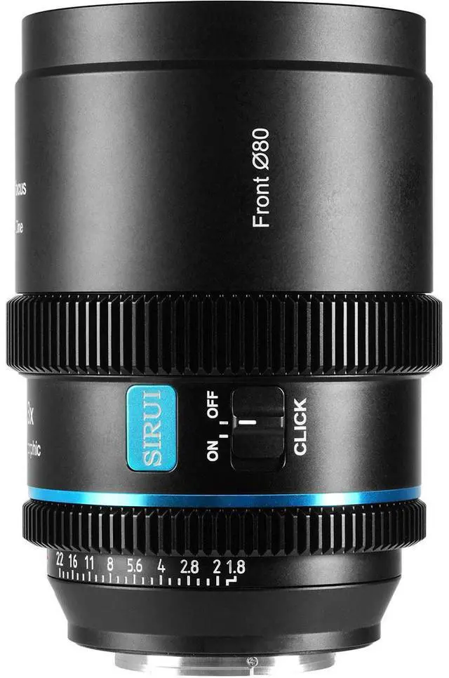 Alt view image 3 of 7 - Sirui Sirui 40mm T1.8 1.33X S35 AF Anamorphic Lens (E mount, Blue Flare)