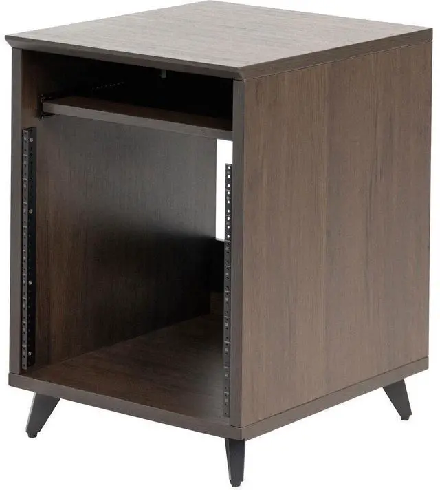 Alt view image 10 of 13 - Elite Furniture Series 10U Studio Rack Table in Dark Walnut Finish