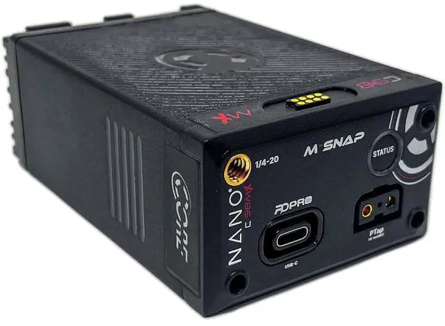 Alt view image 5 of 6 - Core SWX NANO-C98MX HDV Battery with Ring LED Gauge (98Wh, Canon BP-A)
