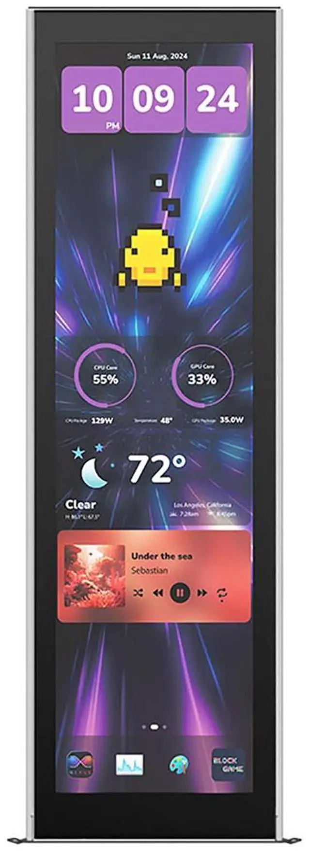 Alt view image 8 of 14 - HYTE Y70 touch infinite Display Upgrade - Pitch Black