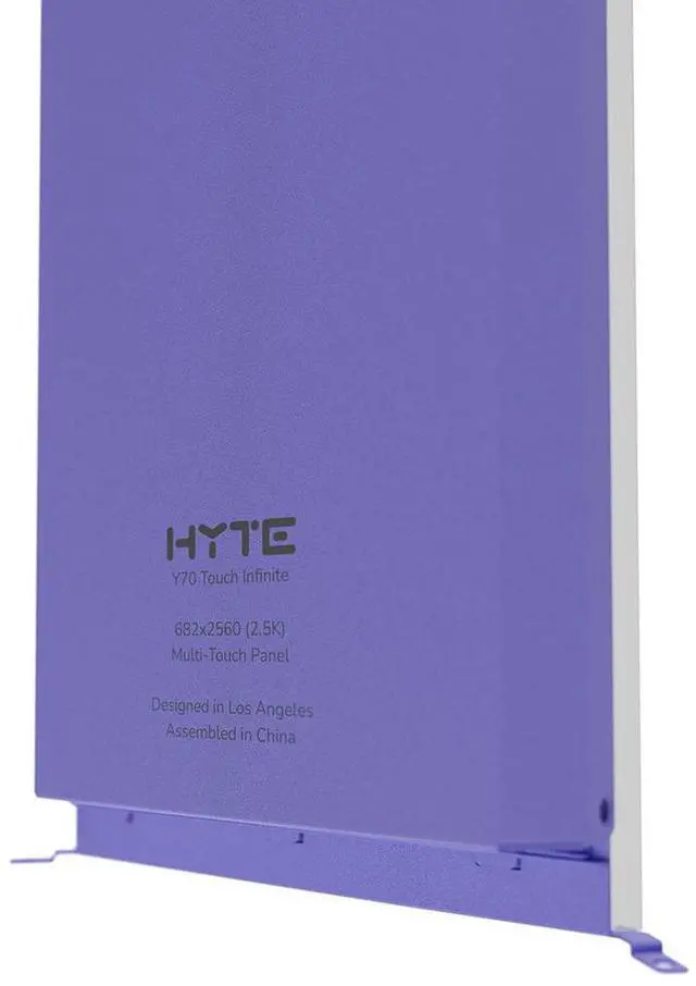 Alt view image 14 of 14 - HYTE Y70 Touch Infinite Display Upgrade - Taro Milk (Purple)