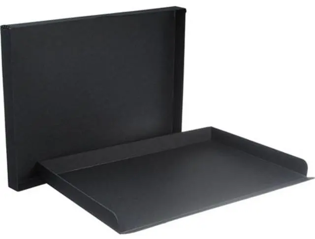 Main image of Archival Methods Drop Front Box, 1.5" x 17.5" x 22.5", Black