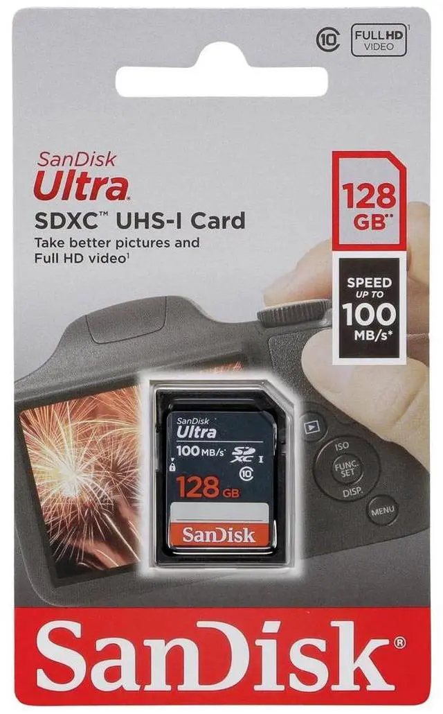 Alt view image 15 of 15 - SanDisk SDSDUNR-128G-GN3IN CYU 128GB 9pin SDXC r100MB/s C10 UHS-I SanDisk Ultra SDXC Memory Card