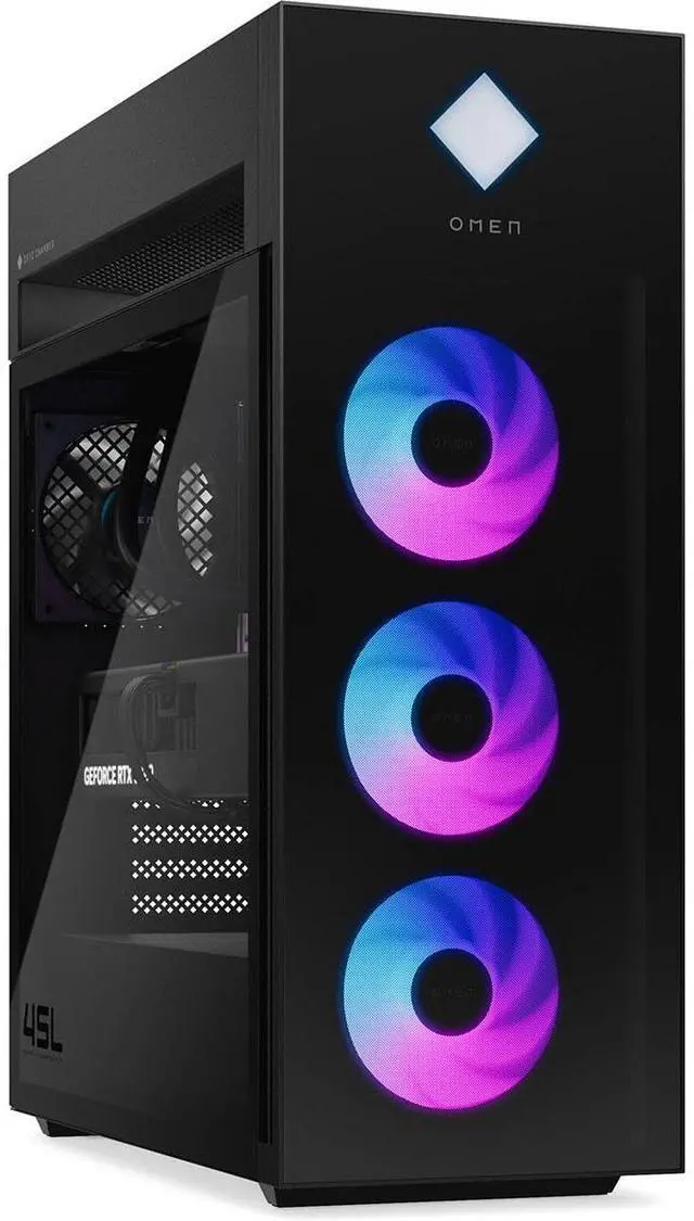 Alt view image 16 of 20 - HP OMEN 45L GT22-3090 Gaming PC, Intel Core Ultra 9 285K 3.2GHz Processor; NVIDIA GeForce RTX 5090 32GB GDDR7; Kingston FURY 64GB DDR5-5600 XMP RGB Heatsink RAM; 2TB NVMe SSD