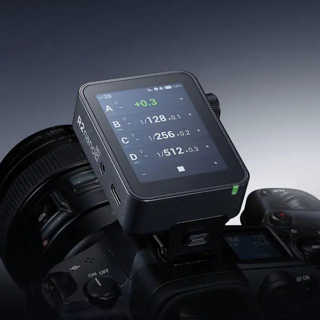 Alt view image 3 of 7 - Flashpoint R2 Nano Pro Touchscreen TTL Wireless Flash Trigger for Sony, Godox X3Pro S