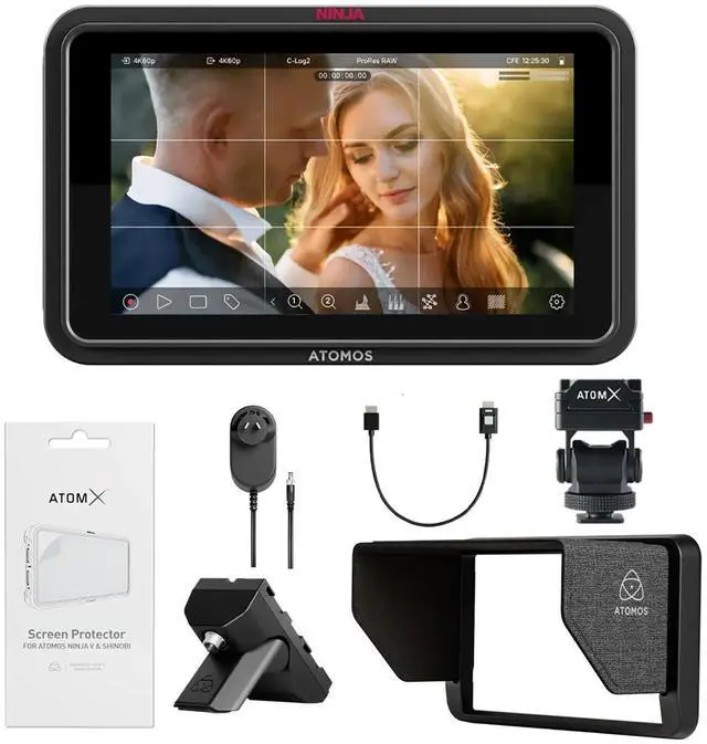 Alt view image 4 of 6 - Atomos Ninja TX GO 5.2" Full HD Touchscreen Wi-Fi HDR On-Camera Monitor/Recorder, Bundle with 5.2" Creator Accessory Kit