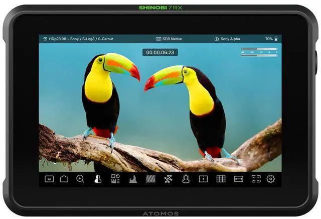 Alt view image 11 of 12 - Atomos Shinobi 7 RX HDMI/SDI HDR Monitor
