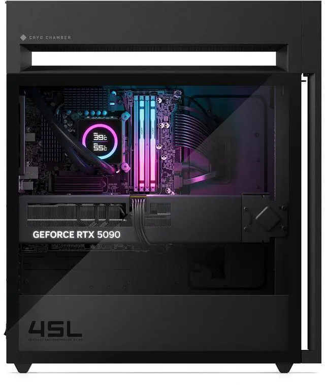 Alt view image 20 of 20 - HP OMEN 45L GT22-3090 Gaming PC, Intel Core Ultra 9 285K 3.2GHz Processor; NVIDIA GeForce RTX 5090 32GB GDDR7; Kingston FURY 64GB DDR5-5600 XMP RGB Heatsink RAM; 2TB NVMe SSD