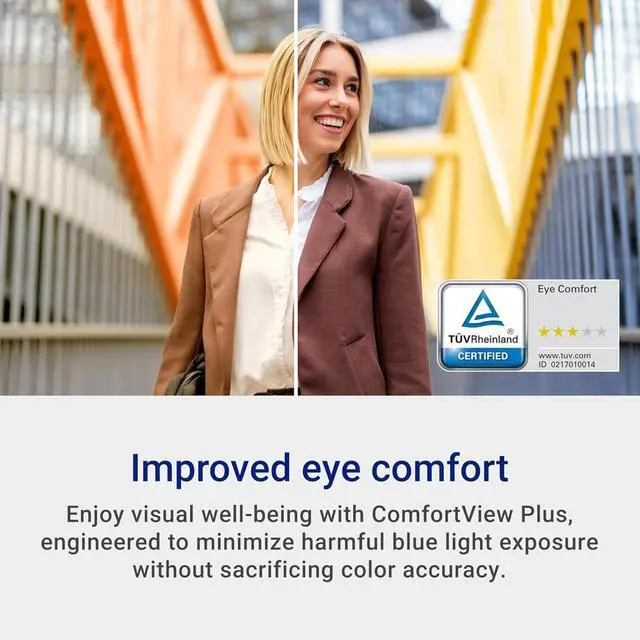 Alt view image 8 of 13 - Dell 24 SE2425H Monitor - 23.8-Inch Full HD (1920x1080), VA Panel, 5ms Response Time, Tilt, Certified by TÜV Rheinland for 3-Star Eye Comfort - Black