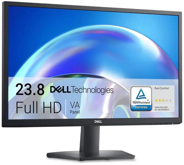 Alt view image 7 of 13 - Dell 24 SE2425H Monitor - 23.8-Inch Full HD (1920x1080), VA Panel, 5ms Response Time, Tilt, Certified by TÜV Rheinland for 3-Star Eye Comfort - Black