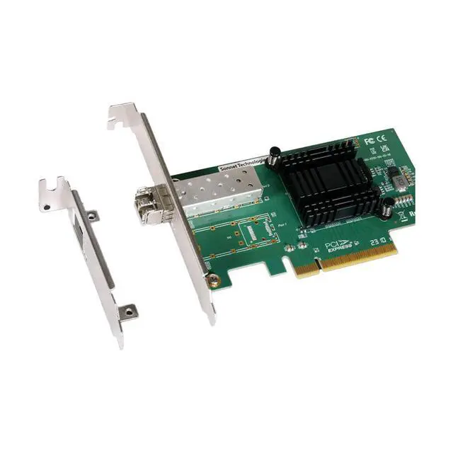 Alt view image 2 of 3 - Sonnet Solo10G SFP+ V2 1-Port 10 Gigabit Ethernet PCIe 3.1 Card with SFP+ Transceiver