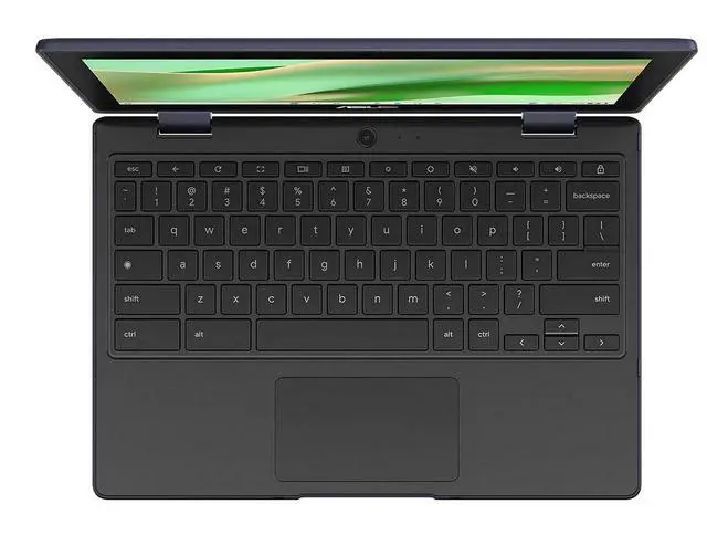 Alt view image 19 of 20 - Asus Chromebook CR11 Flip CR1104F CR1104FTA-YZ42T 11.6" Touchscreen Rugged Convertible 2 in 1 Chromebook - HD - Intel N-Series N150 - 4 GB - 32 GB Flash Memory - Mineral Gray - Intel Chip - 1366