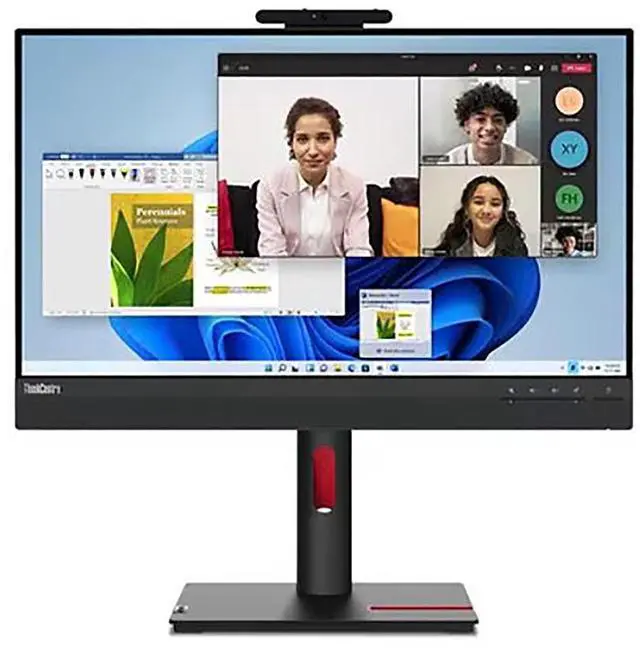 Alt view image 16 of 20 - Lenovo ThinkCentre TIO24 Gen5 24" Class Webcam Full HD LED Monitor - 16:9 - Black - 23.8" Viewable - In-plane Switching (IPS) Technology - WLED Backlight - 1920 x 1080 - 16.7 Million Colors