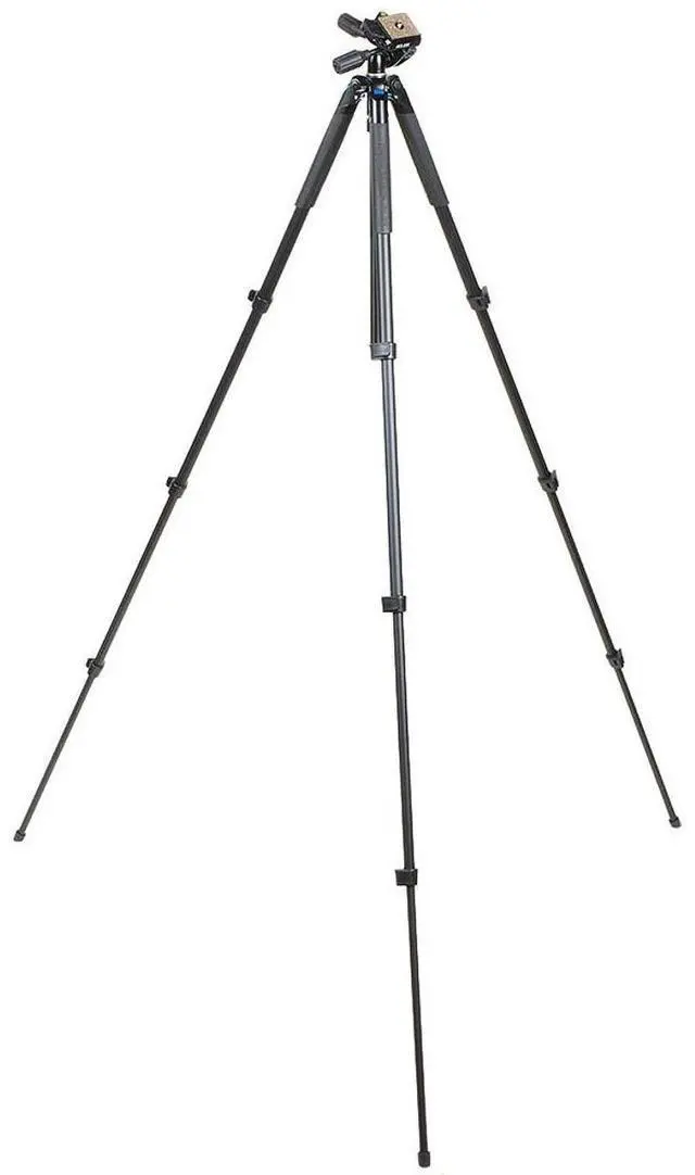 Alt view image 3 of 7 - Slik Sprint Pro III 3-Way 4-Section Aluminum Travel Tripod with SH-704E Pan Head, Black
