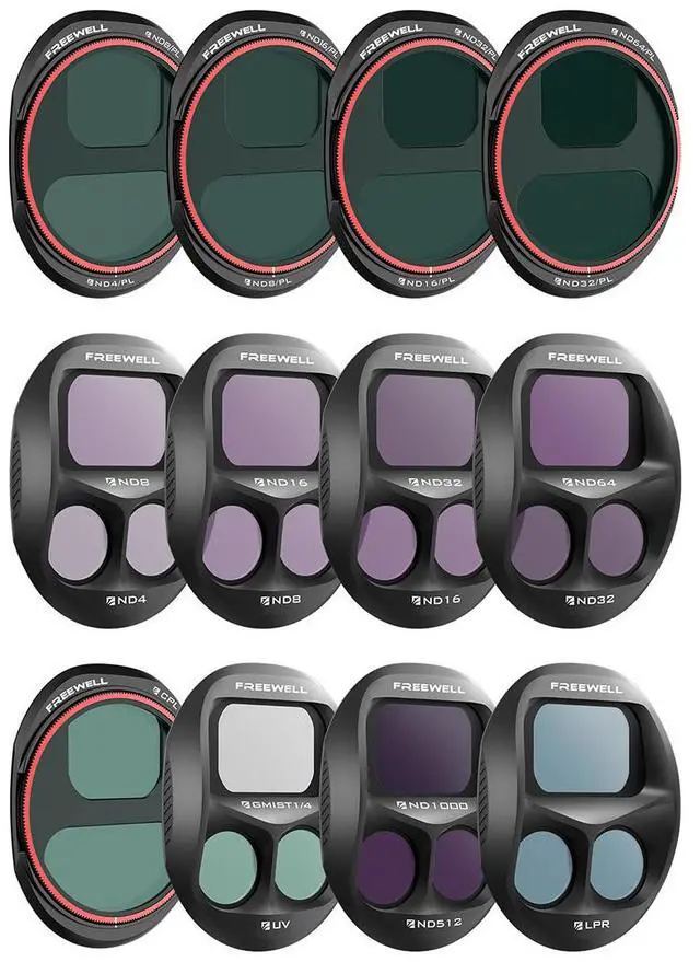 Alt view image 2 of 2 - Freewell Mega Filter Kit for DJI Mavic 4 Pro Drone, 12-Pack