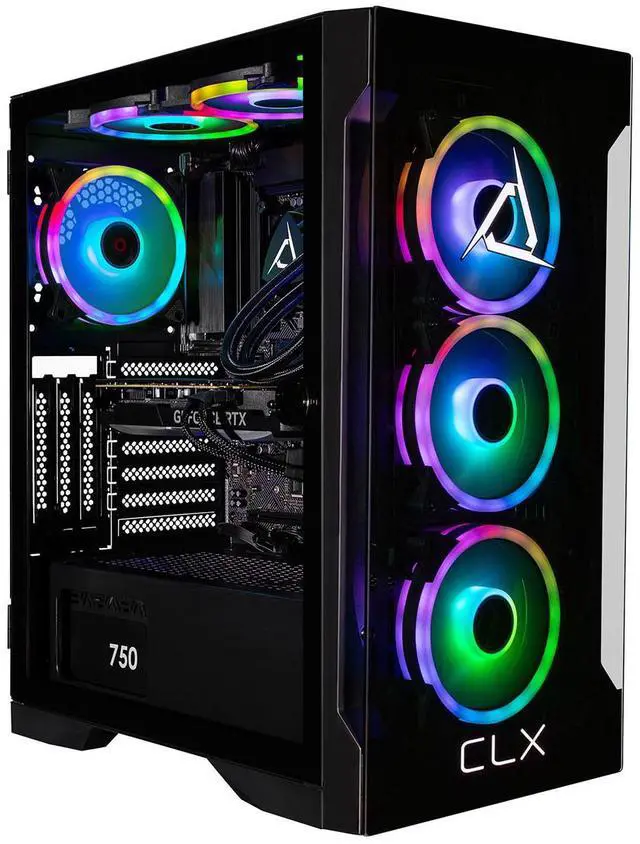 Alt view image 8 of 11 - CLX SET Gaming Desktop - Intel Core i9 14900KF 3.2GHz 24-Core Processor, 32GB DDR5 Memory, GeForce RTX 5060 Ti 16GB GDDR7 Graphics, 2TB NVMe M.2 SSD, WiFi, Win 11 Home 64-bit
