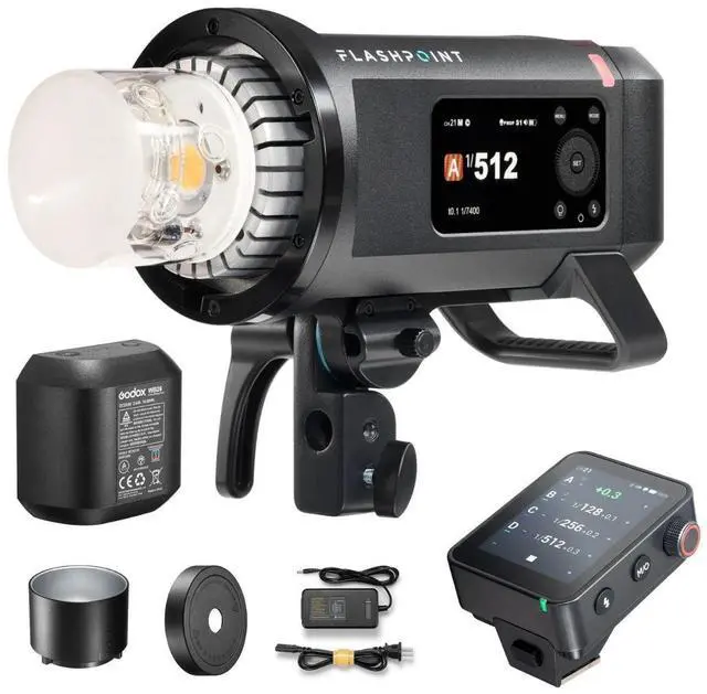 Main image of Flashpoint XPLOR 600PRO II Battery-Powered All-In-One Outdoor Flash with Nano Pro Touchscreen TTL Wireless Flash Trigger for Nikon