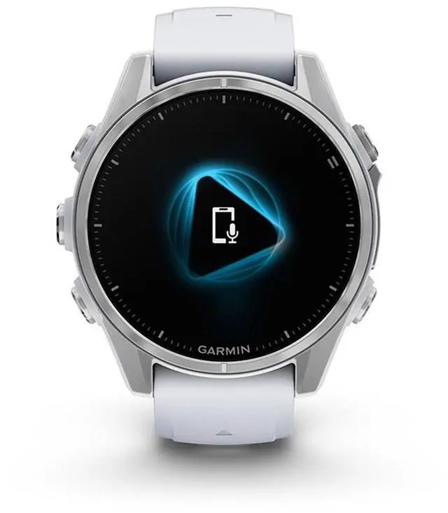 Alt view image 12 of 15 - Garmin fnix® 8 - 43mm, AMOLED, Premium Multisport GPS Smartwatch, Long-Lasting Battery Life, Dive-Rated, Built-in LED Flashlight, Silver with Whitestone Band