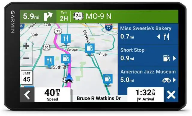 Alt view image 8 of 11 - Garmin DriveCam 76, Large, Easy-to-Read 7 GPS car Navigator, Built-in Dash Cam