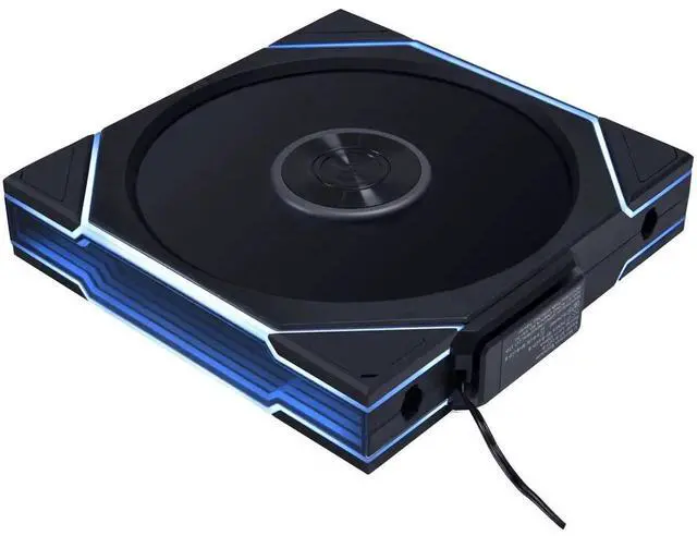 Alt view image 9 of 14 - Lian Li UNI Fan TL - Wireless 140 - Single Pack (Reverse Blade) -  2.4 GHz Wireless Signal ARGB Fan Control - Dual-Zone Lighting - FDB - 140mm - Controller NOT Included & Required - Black (14RTL1W1B)