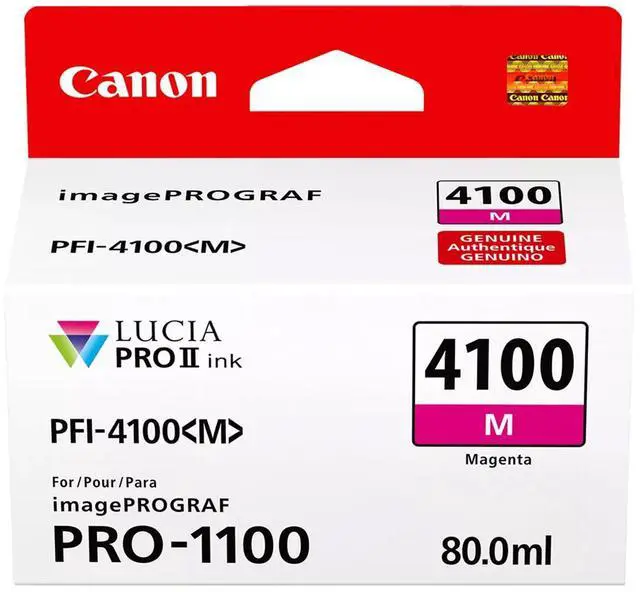 Alt view image 5 of 7 - Canon PFI-4100 80ml Pigment 12-Color Ink Tank for imagePROGRAF PRO-1100 Printer