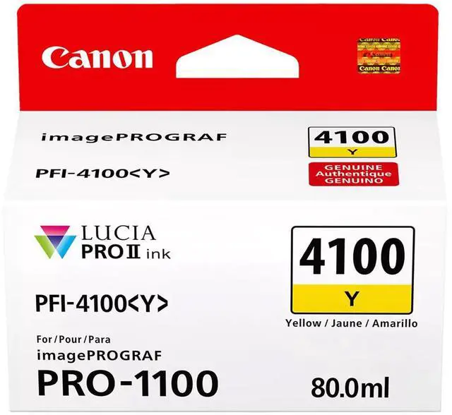 Alt view image 6 of 7 - Canon PFI-4100 80ml Pigment 12-Color Ink Tank for imagePROGRAF PRO-1100 Printer
