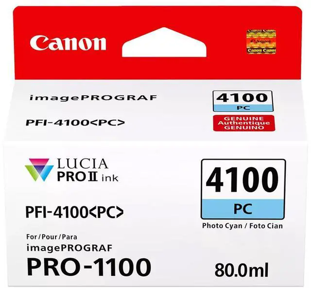 Alt view image 7 of 7 - Canon PFI-4100 80ml Pigment 12-Color Ink Tank for imagePROGRAF PRO-1100 Printer