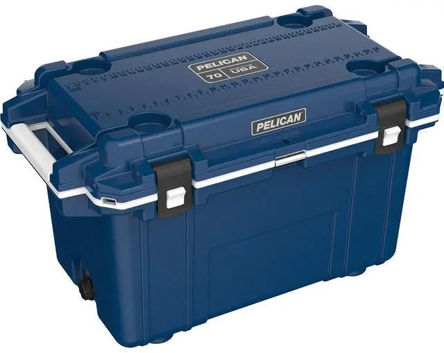 Alt view image 2 of 5 - Pelican Pelican70QT Elite Cooler Midnight Blue/WHT