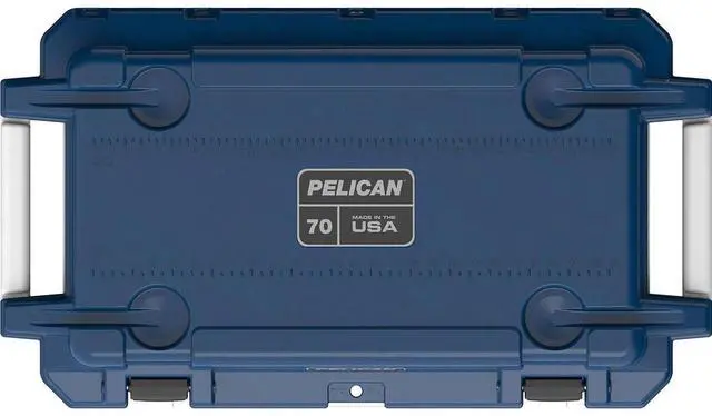 Alt view image 4 of 5 - Pelican Pelican70QT Elite Cooler Midnight Blue/WHT