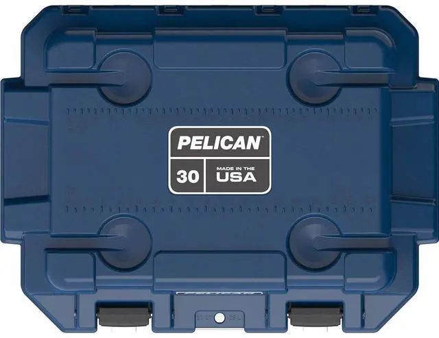 Alt view image 4 of 5 - Pelican Pelican30QT Elite Cooler Midnight Blue/WHT