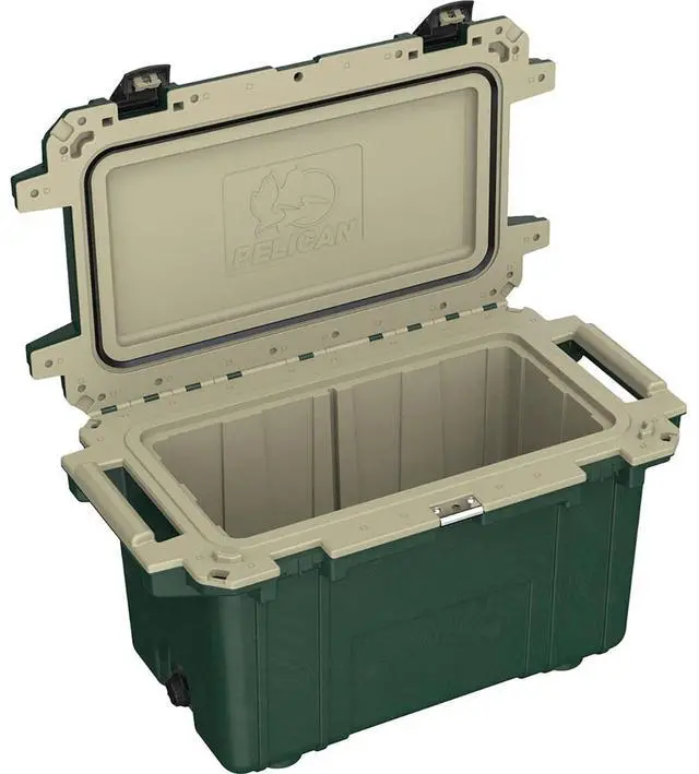Main image of Pelican Pelican 70QT ELITE COOLER HUNTER GREEN/TAN