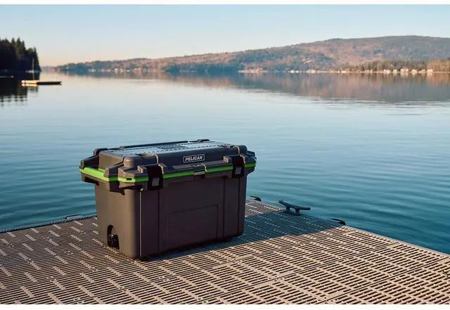 Alt view image 6 of 7 - Pelican Pelican 70QT ELITE COOLER HUNTER GREEN/TAN