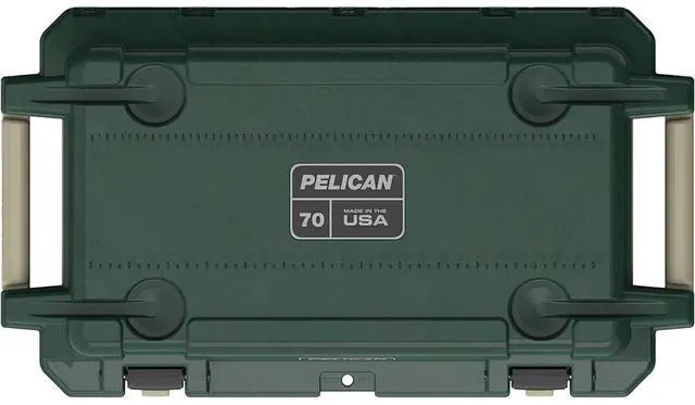 Alt view image 4 of 7 - Pelican Pelican 70QT ELITE COOLER HUNTER GREEN/TAN