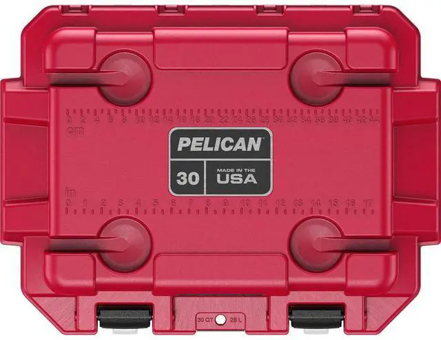 Alt view image 4 of 5 - Pelican 30QT Americana Elite Cooler, Blue/Red/White