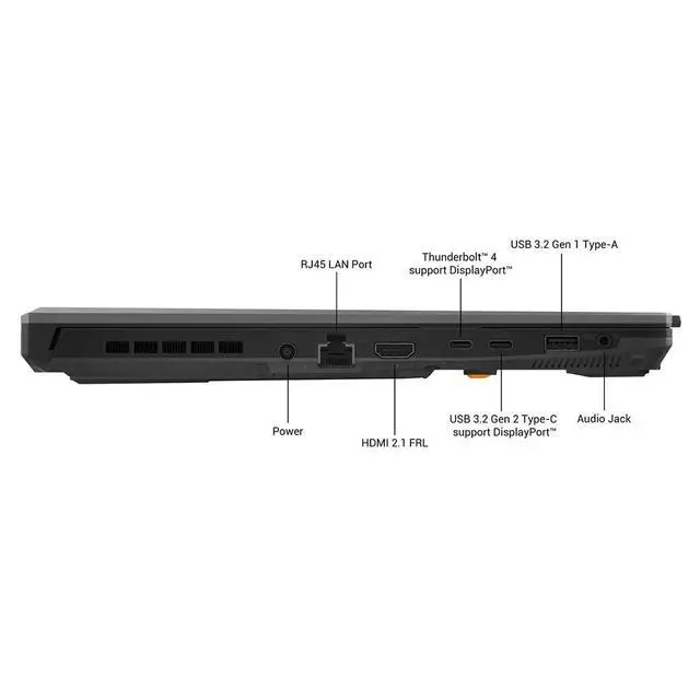 Alt view image 15 of 15 - ASUS TUF Gaming - 16.0" GeForce RTX 4050 Laptop GPU - Intel core 5 210H 2.20GHz  - - - Windows 11 Home - Gaming Laptop - (FX607VU-ES51 )