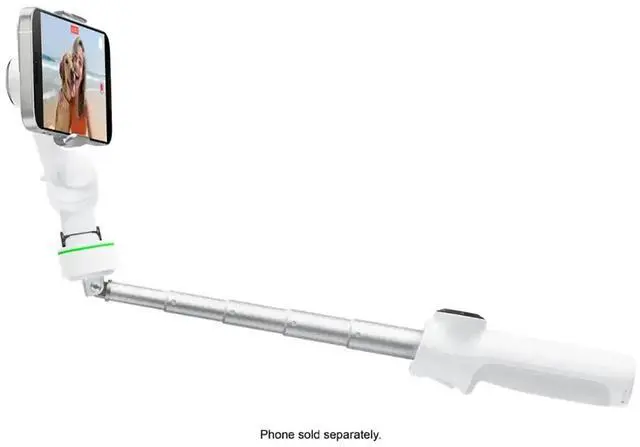 Alt view image 4 of 7 - Insta360 Flow 2 Pro 3-Axis AI-Powered Smartphone Gimbal Stabilizer AI Tracker Bundle, Summit White