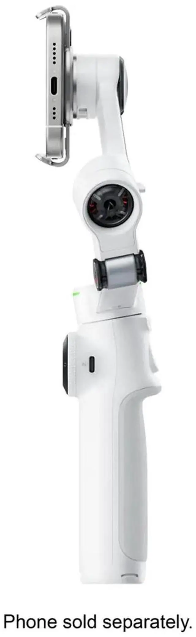 Alt view image 5 of 7 - Insta360 Flow 2 Pro 3-Axis AI-Powered Smartphone Gimbal Stabilizer AI Tracker Bundle, Summit White